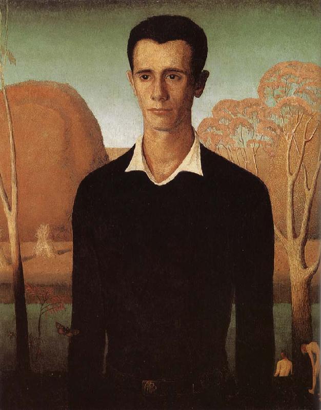 Grant Wood The Portrait oil painting picture